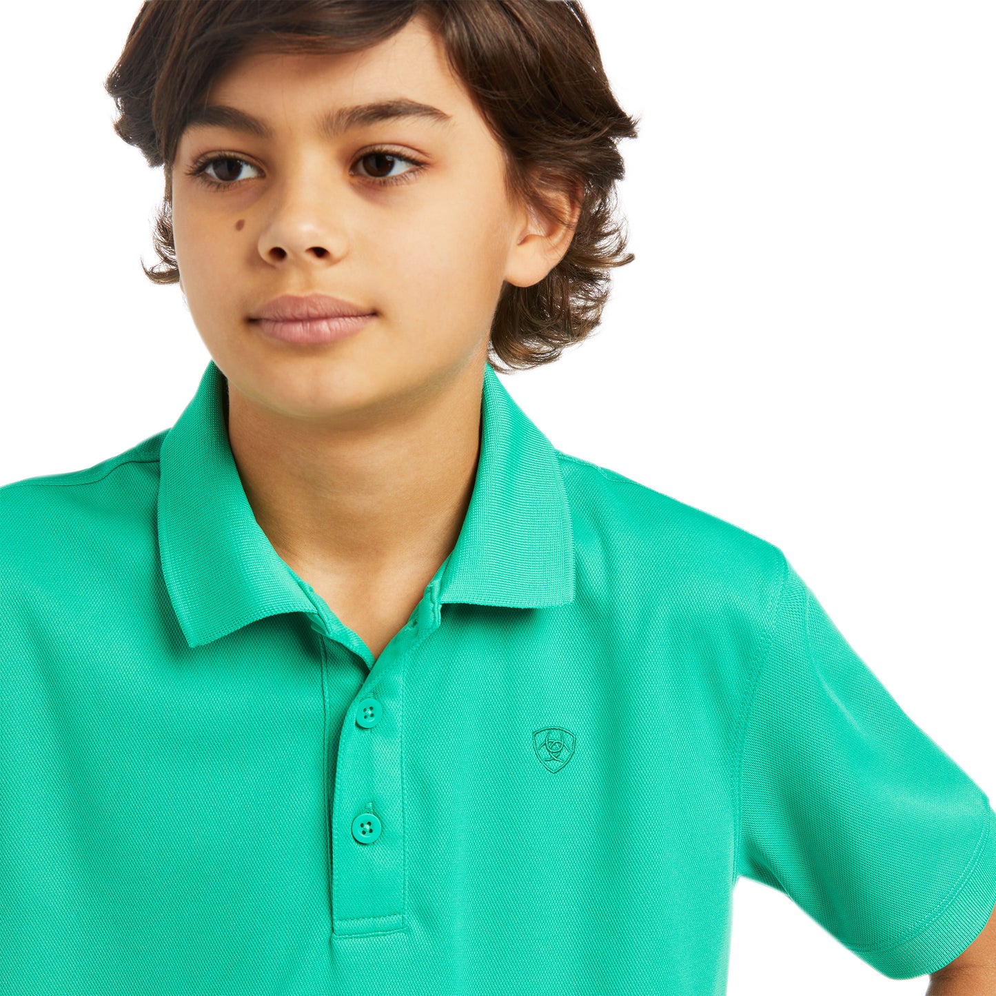 Load image into Gallery viewer, Ariat Boy&amp;#39;s TEK Polo Mint Shirt 10039395
