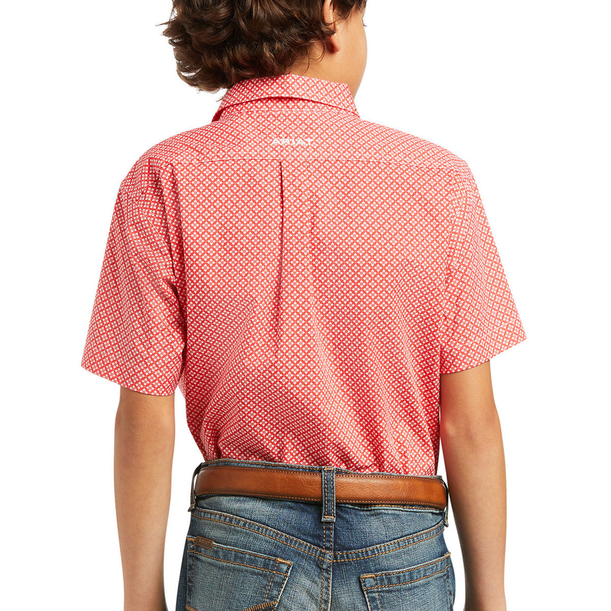 Ariat Boy's Short Sleeves Poppies Button Down Shirt 10039513