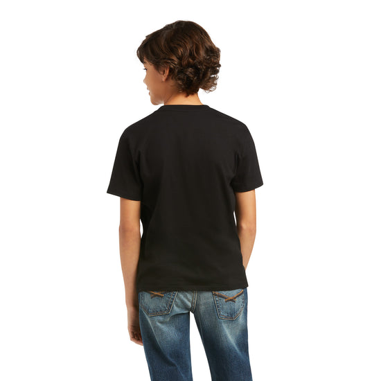 Ariat® Youth Boy's Short Sleeve Black Blends T-Shirt 10039935