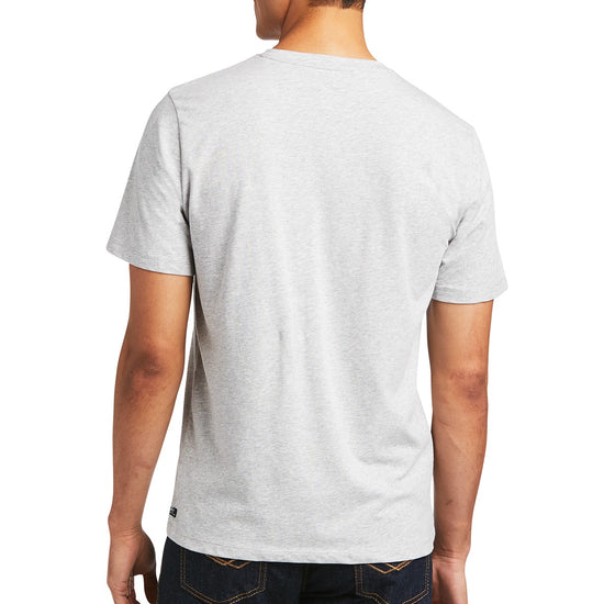 Ariat® Men's Vertical Logo Heather Grey Short Sleeve T-Shirt 10039193