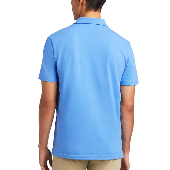 Ariat® Men's Medal Short Sleeve Reykjavik Blue Polo Shirt 10039497