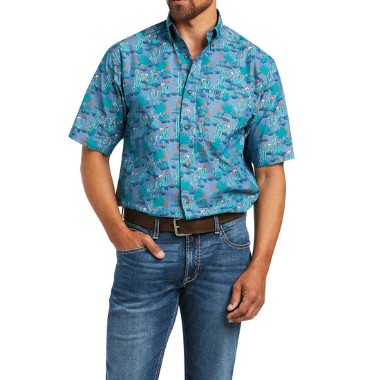 Ariat Men's Daxton Classic Mint Short Sleeve Button Down Shirt 10039247