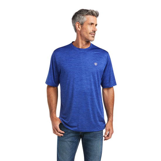 Ariat® Men's Charger Basic Venus Blue Short Sleeve T-Shirt 10039396