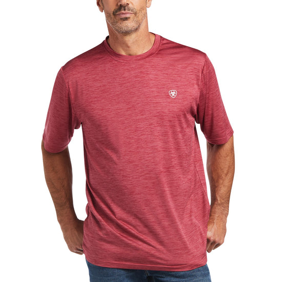 Ariat Men's Charger Basic Rubaiyat Red Short Sleeve T-Shirt 10039397