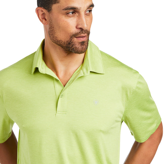 Ariat® Men's Charger 2.0 Lime Chaser Short Sleeve Polo Shirt 10039415