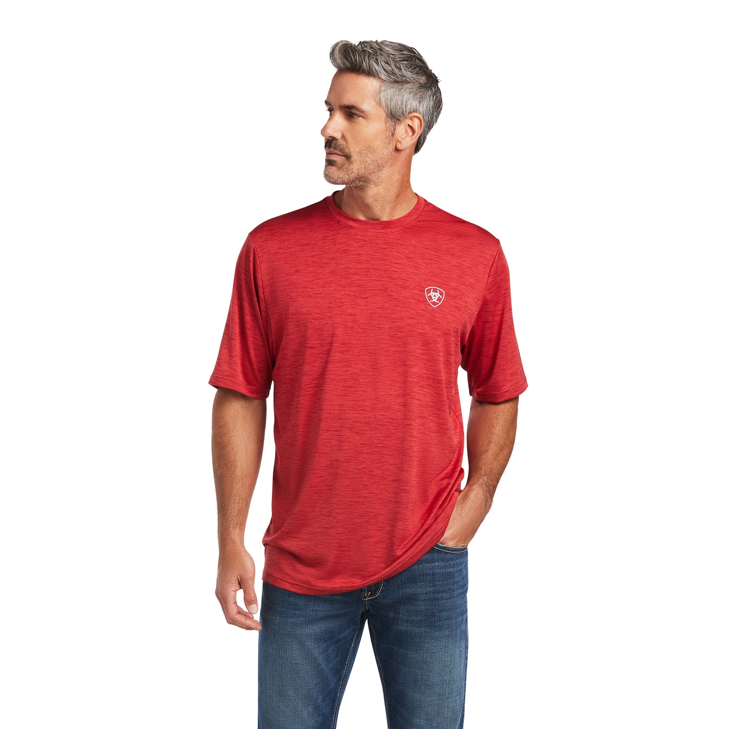 Ariat Men's Charger Vertical Flag Scooter Red T-Shirt 10039552