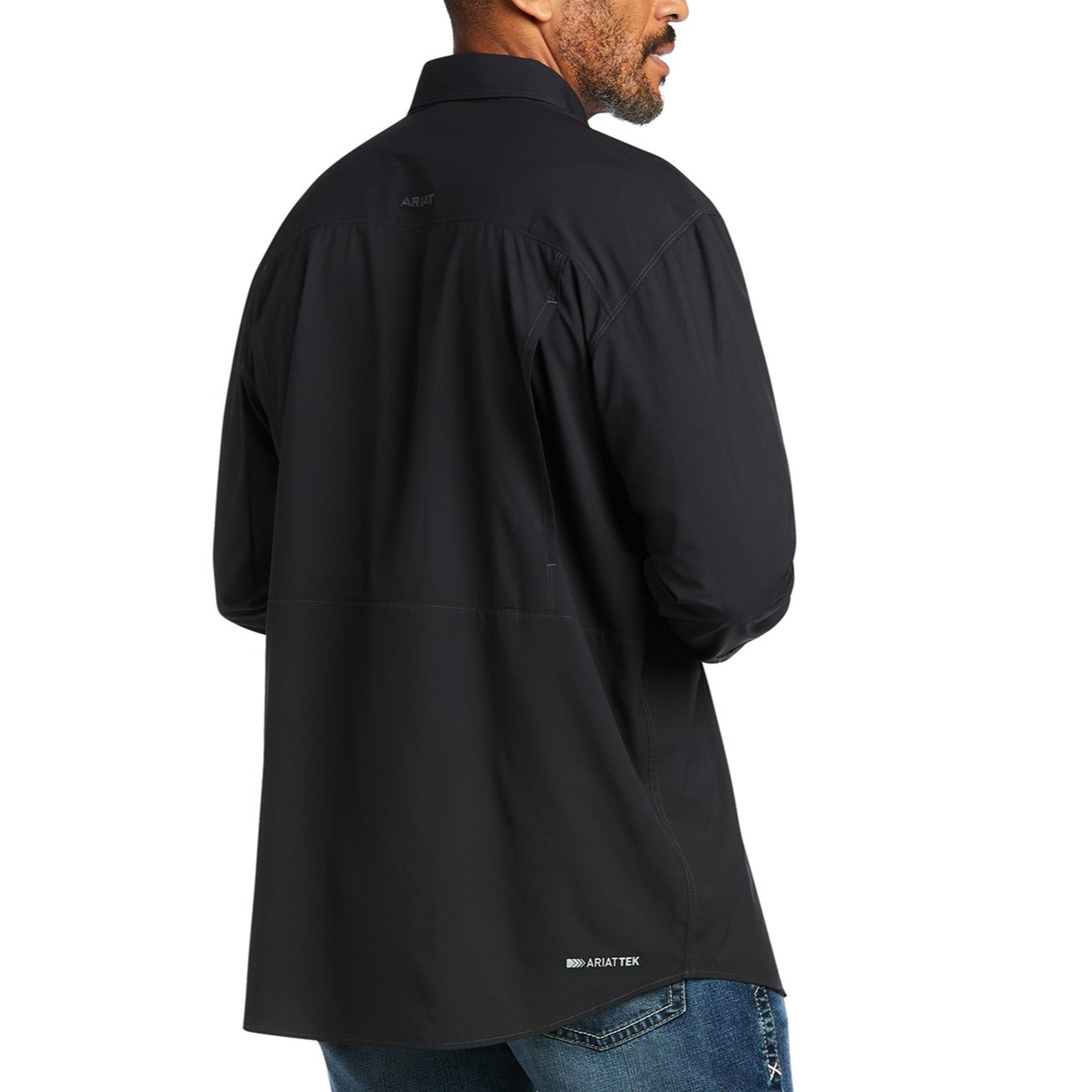 Ariat Men's VentTEK Outbound Classic Black Long Sleeve Shirt 10039581
