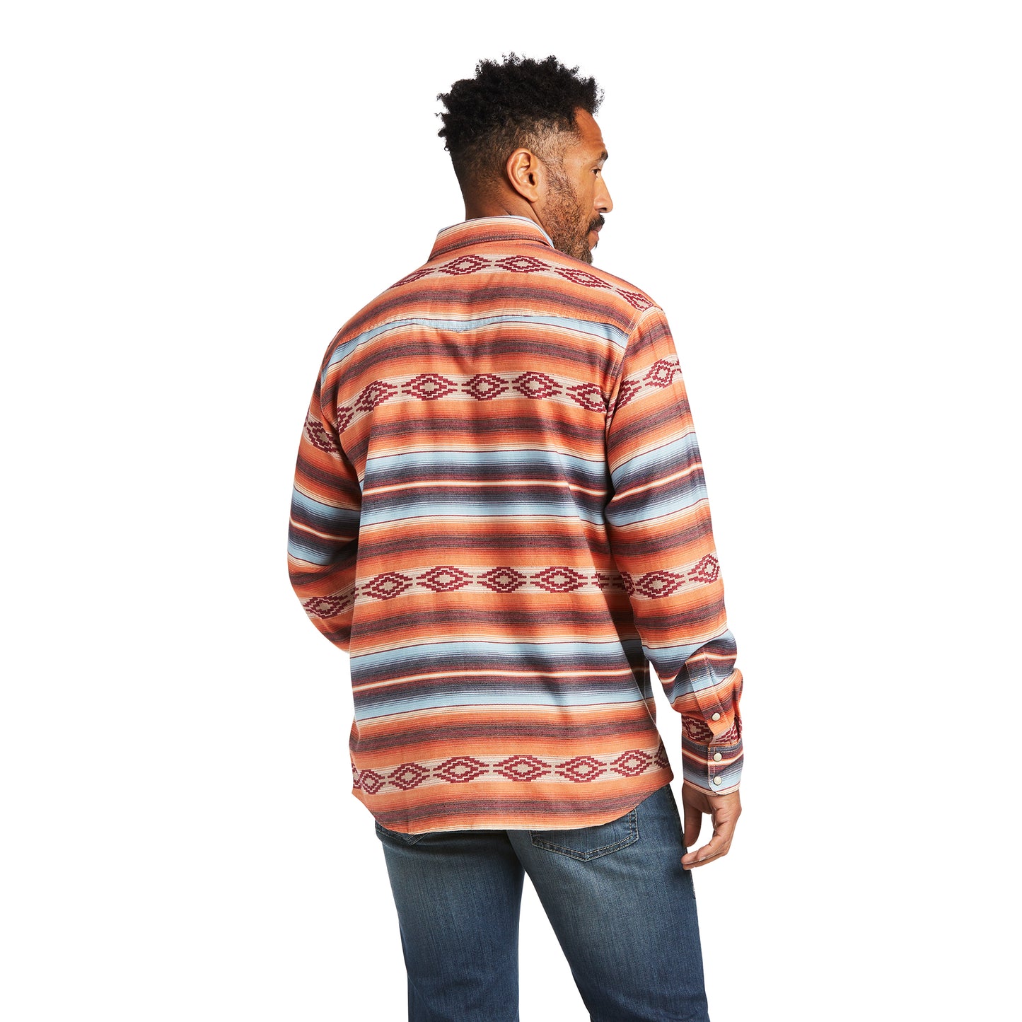 Ariat® Men's Holden Retro Garnet Long Sleeve Snap Up Shirt 10039673