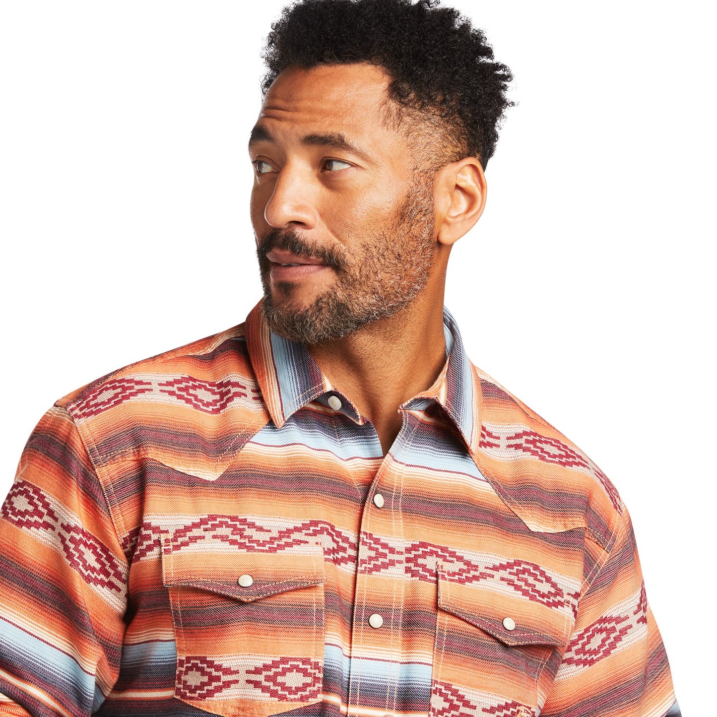 Ariat® Men's Holden Retro Garnet Long Sleeve Snap Up Shirt 10039673