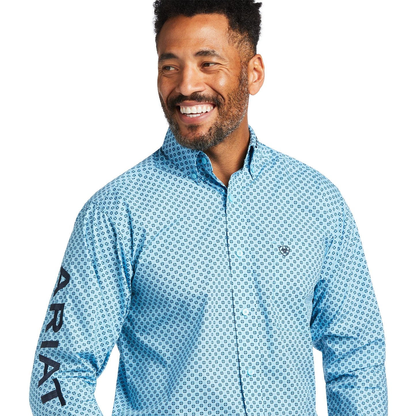 Ariat® Men's Team Stellan Fitted Riviera Button Down Shirt 10039692