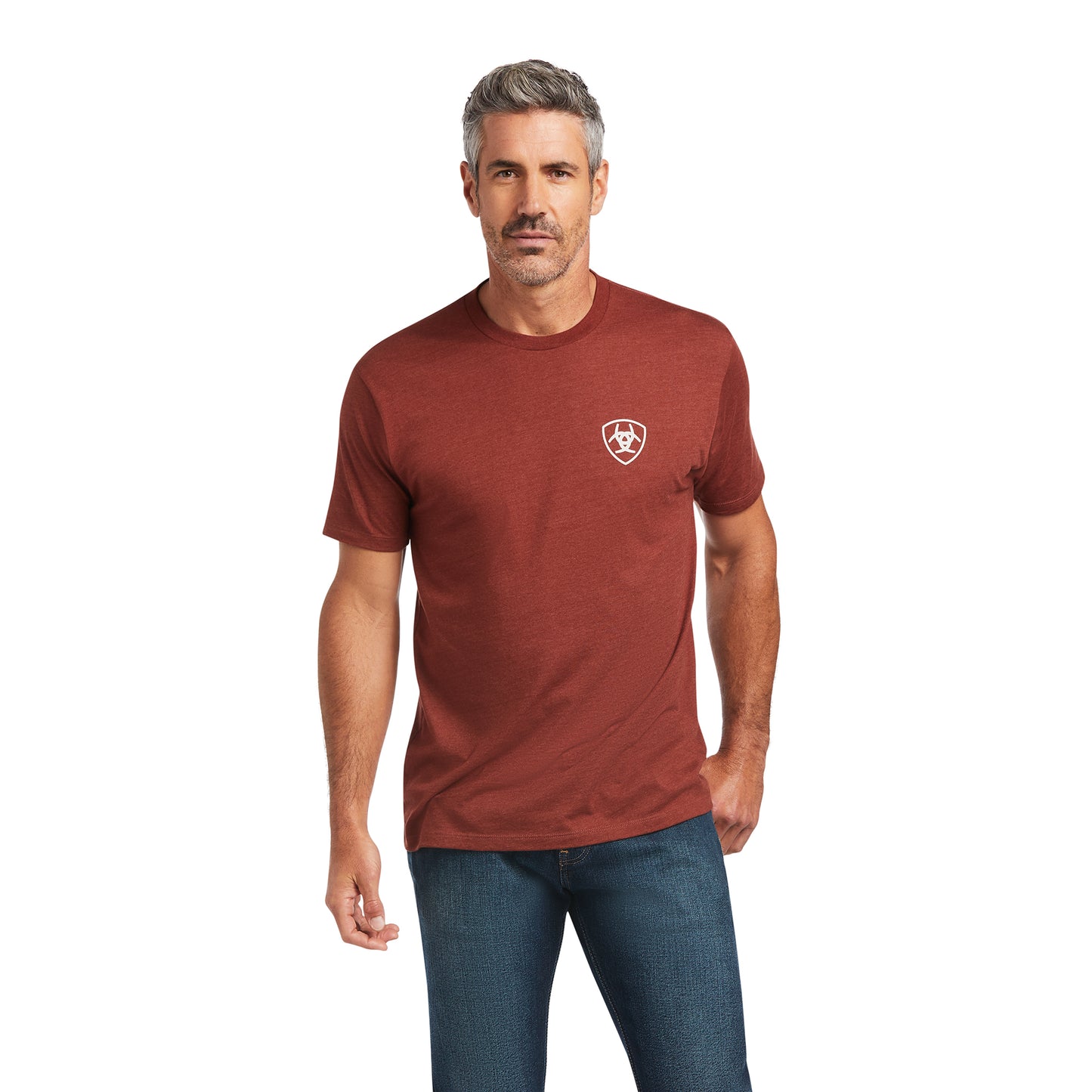 Ariat® Men's Farm Rust Heather Short Sleeve T-Shirt 10039931