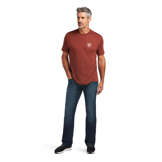 Ariat® Men's Farm Rust Heather Short Sleeve T-Shirt 10039931