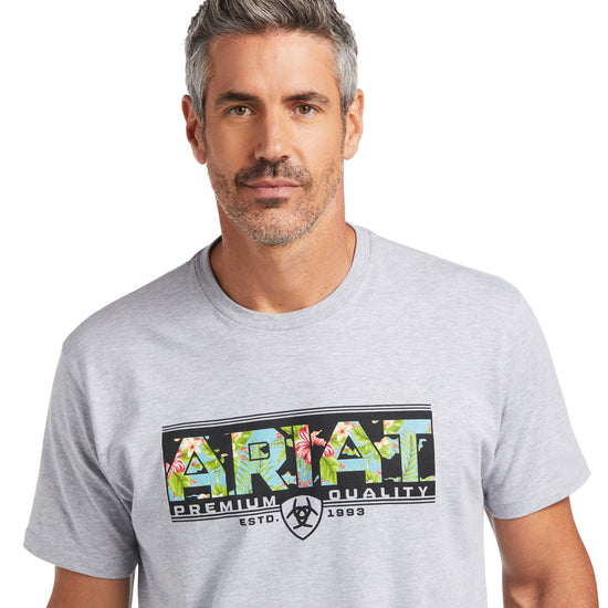 Ariat® Men's Hibiscus Athletic Heather Short Sleeve T-Shirt 10039933