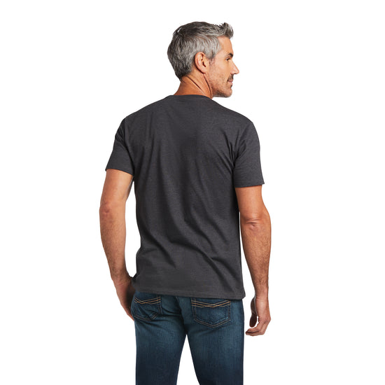 Ariat® Men's Blends Charcoal Heather Short Sleeve T-Shirt 10040126