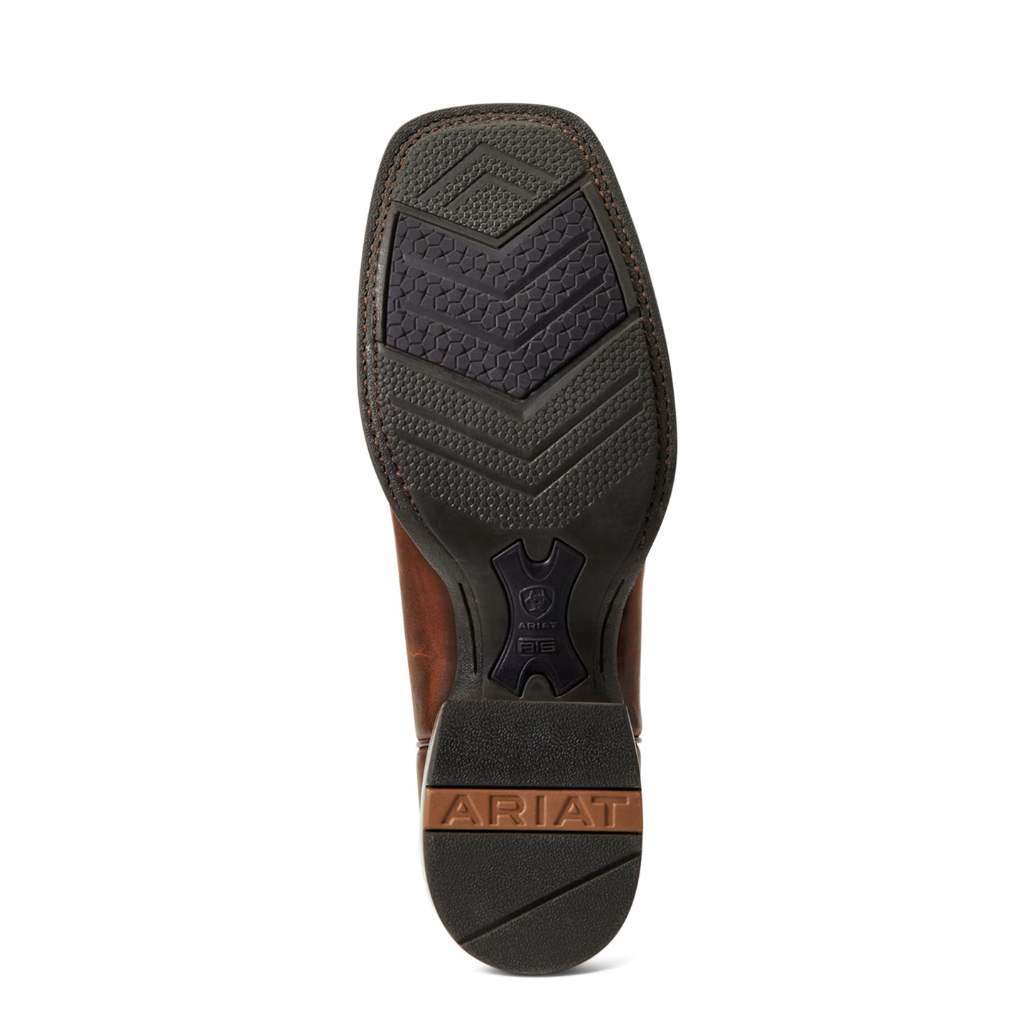 Ariat® Men's Brushrider Penny Brown Square Toe Boots 10040428
