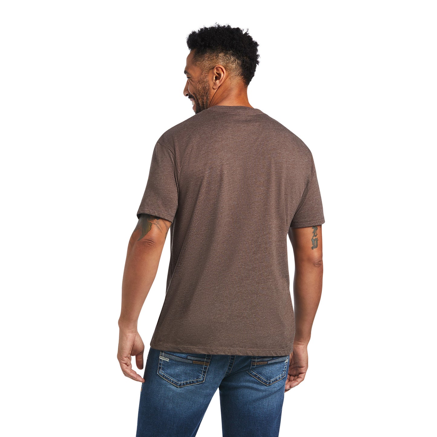 Ariat® Men's Tractor Graphic Brown Heather T-Shirt 10040866