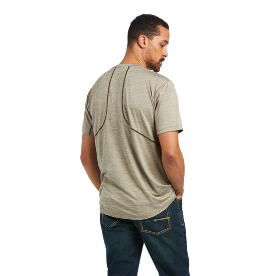 Ariat® Men's Rebar Evolution Athletic Tan Brindle Fit T-Shirt 10039172
