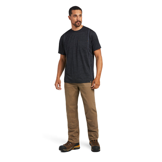 Ariat® Men's Rebar Evolution Athletic Fit Black T-Shirt 10039174