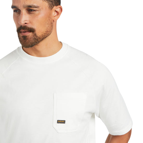 Ariat® Men's Rebar Cotton Strong White T-Shirt 10039336