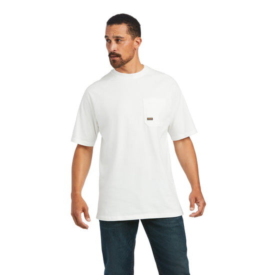 Ariat® Men's Rebar Cotton Strong White T-Shirt 10039336