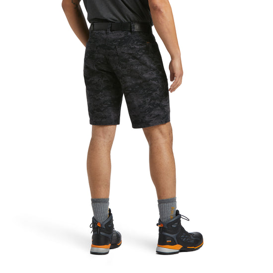 Ariat® Men's Rebar Black Camo DuraStretch Tough Shorts 10039342