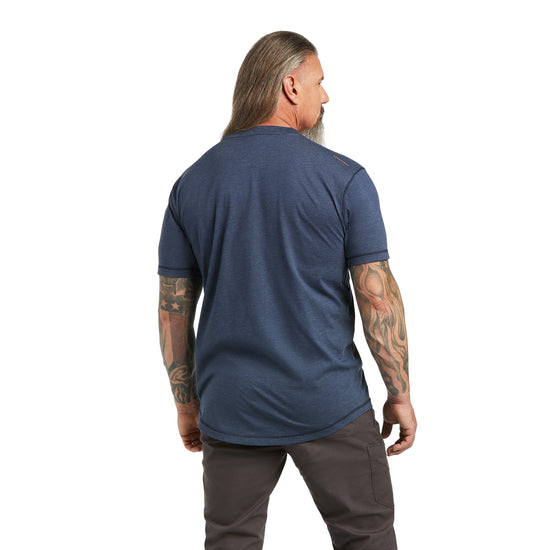 Ariat® Men's Rebar Workman Slate Heather Short Sleeve T-shirt 10039400