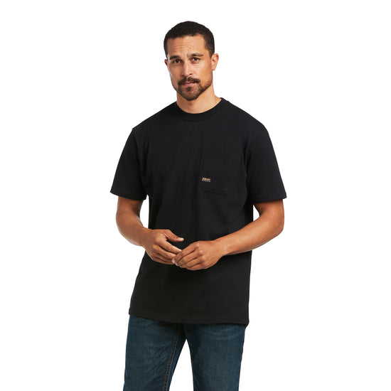 Ariat® Men's Rebar Cotton Strong Voltaic Hammer Black T-shirt 10039665