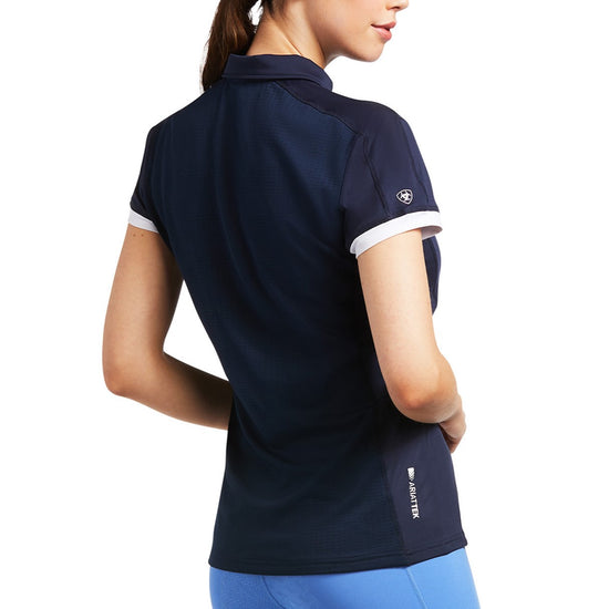 Ariat® Ladies Bandera Navy Blue 1/4 Zip Polo Shirt 10039188