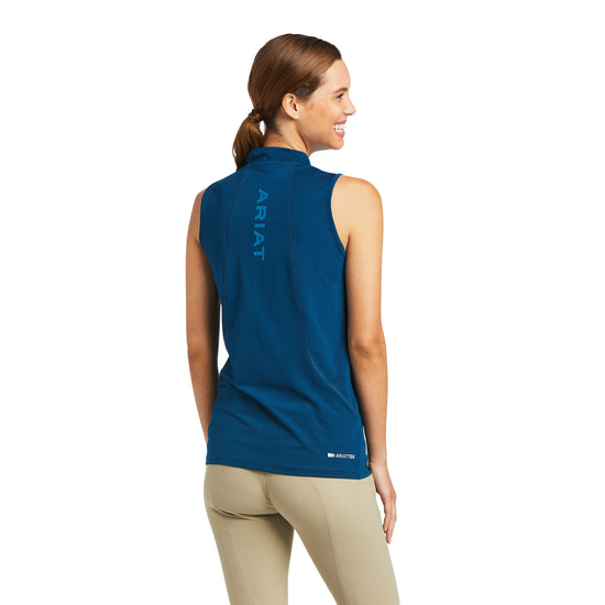 Ariat® Ladies Hailey 1/4 Zip Blue Opal Baselayer Shirt 10039189