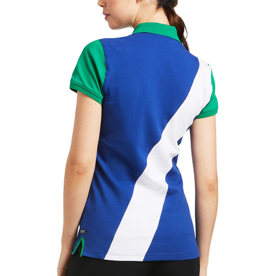 Ariat® Ladies Taryn Polo Mazarine Blue Short Sleeve Shirt 10039377