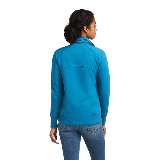 Ariat® Ladies Largo Full Zip Saxony Blue Zip Up Sweatshirt 10039477