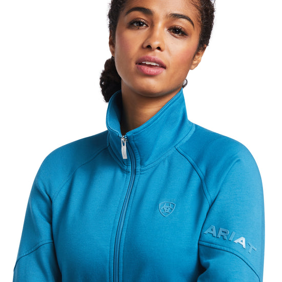 Ariat® Ladies Largo Full Zip Saxony Blue Zip Up Sweatshirt 10039477
