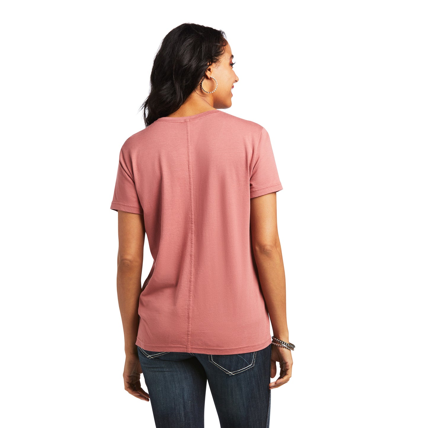 Ariat® Ladies Element Antique Rubia Pink Short Sleeve T-Shirt 10039419