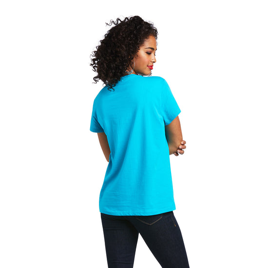 Ariat Ladies R.E.A.L™ Pacific Steerhead Merman Blue T-Shirt 10039570