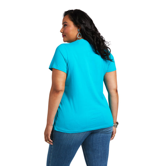 Ariat Ladies R.E.A.L™ Pacific Steerhead Merman Blue T-Shirt 10039570