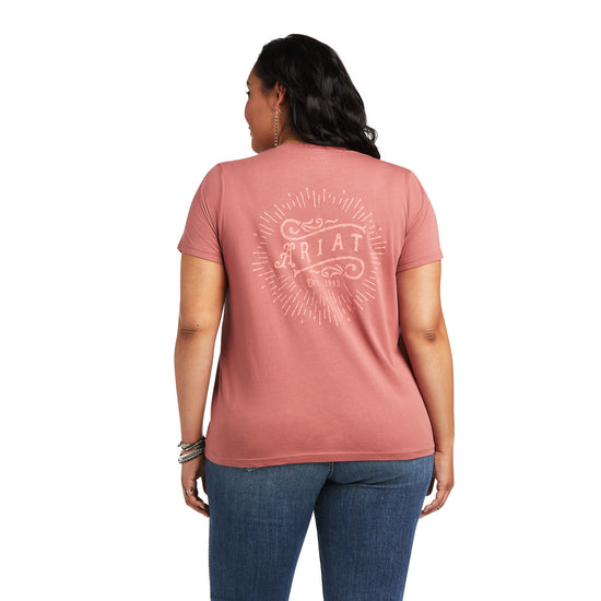 Ariat Ladies R.E.A.L™ Vintage Sunburst Antique Rubia T-Shirt10039774