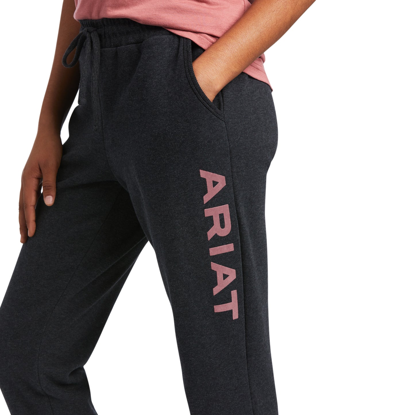 Ariat® Ladies R.E.A.L™ Logo Heather Charcoal Jogger Sweat Pants 10039790