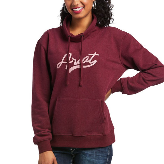 Ariat® Ladies R.E.A.L.™ Logo Heather Zinfandel Pullover Sweatshirt 10039840
