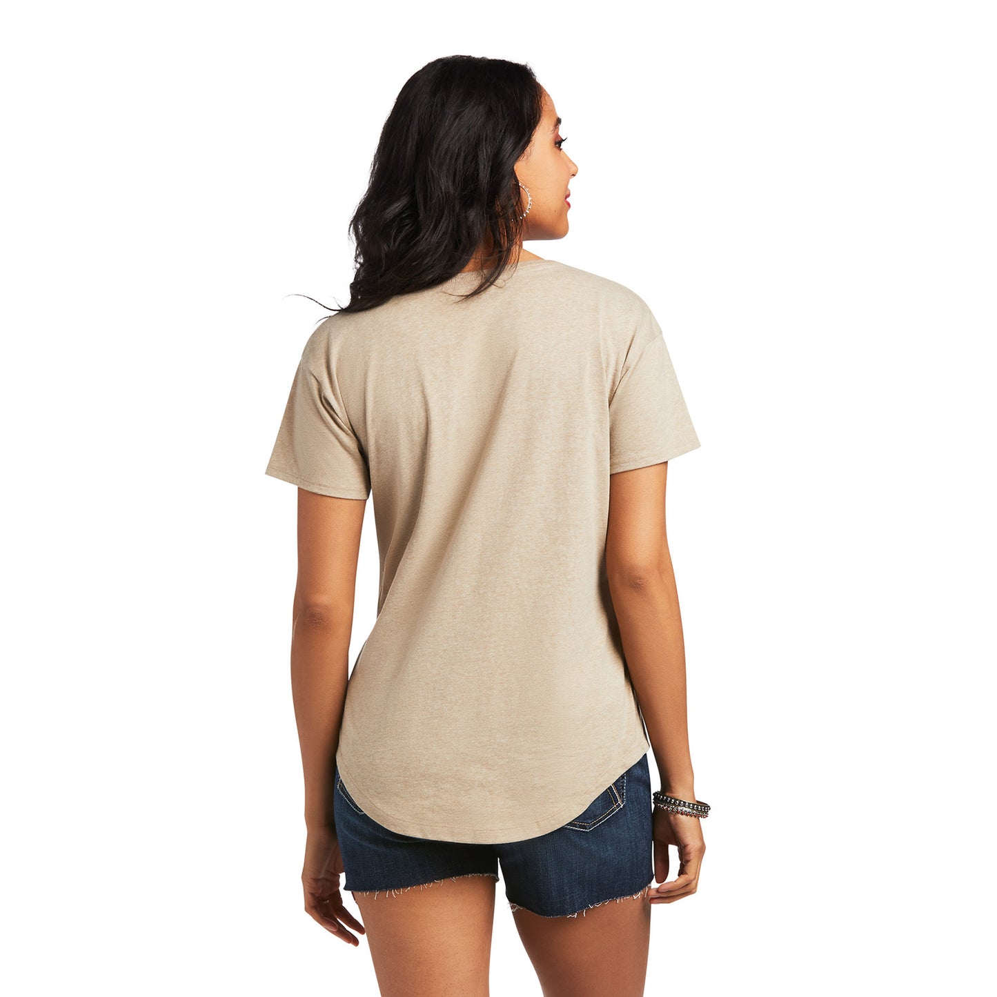 Ariat® Women's Desert Wild Graphic Oatmeal Heather T-Shirt 10039971