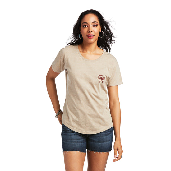 Ariat® Women's Graphic Sod Tractor Oatmeal Heather T-Shirt 10039976