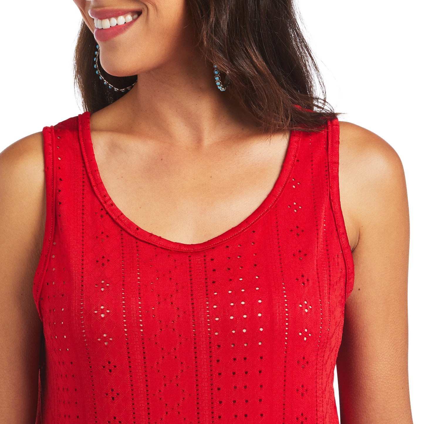 Ariat® Ladies Smith Salsa Red Tank Top 10040513