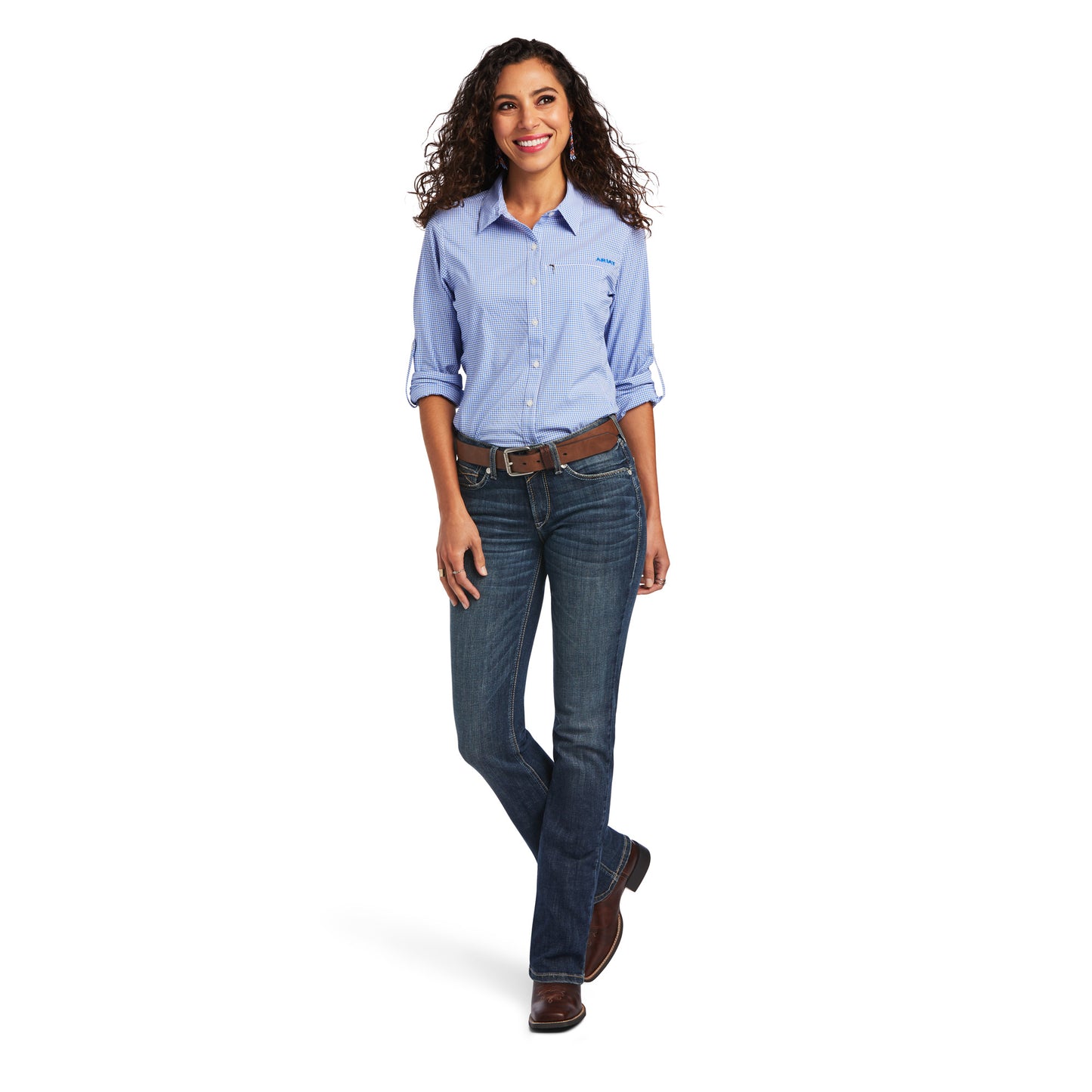 ARIAT Women's Venttek Long Sleeve Shirt - Riding & Equestrian Shirt With Sun Protection & Moisture Wicking