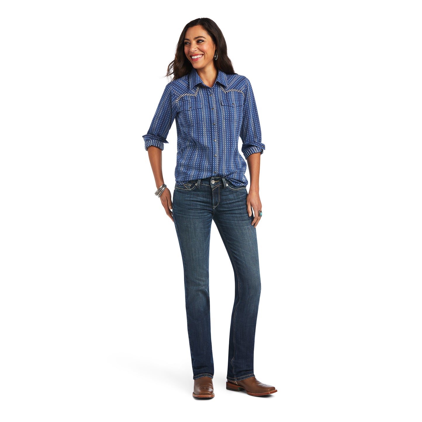 Ariat® Ladies REAL™ Darling Chambray Dobby Shirt 10040625