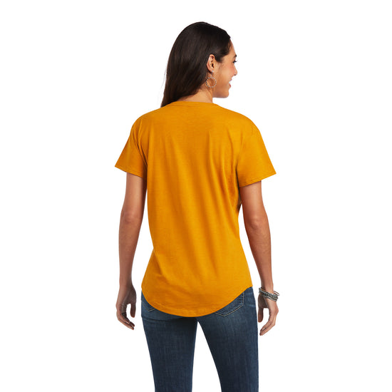 Ariat® Ladies Not In The Mood Heather Orange Graphic T-shirt 10040964