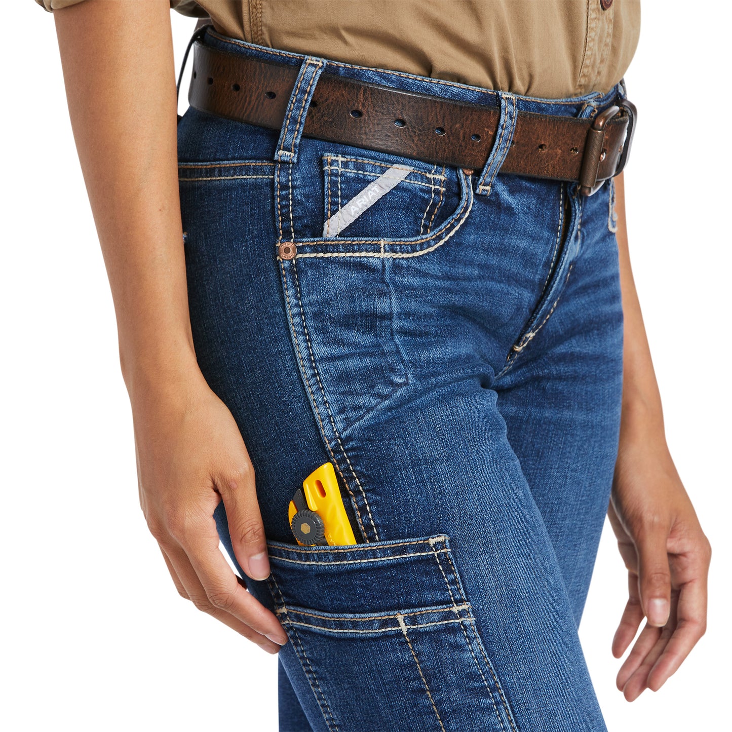 Ariat® Ladies Rebar Work Flex Riveter Boot Cut Jeans 10039142