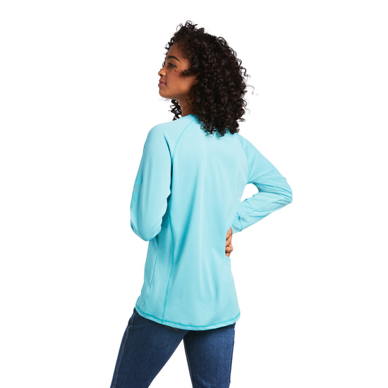 Ariat® Ladies Rebar Heat Fighter Blue Long Sleeve T-Shirt 10039210