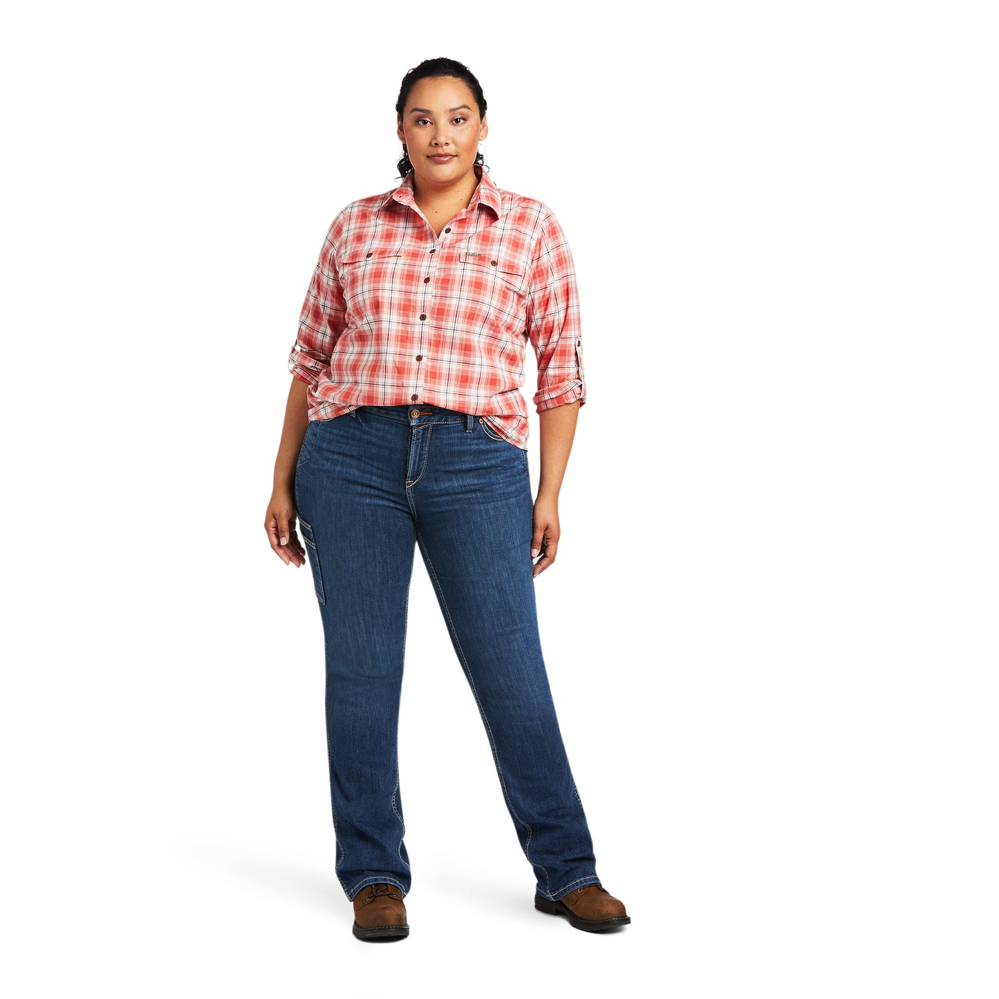 Ariat® Women's Long Sleeve Cranberry Rebar Work Shirt 10039431