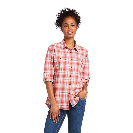 Ariat® Women's Long Sleeve Cranberry Rebar Work Shirt 10039431