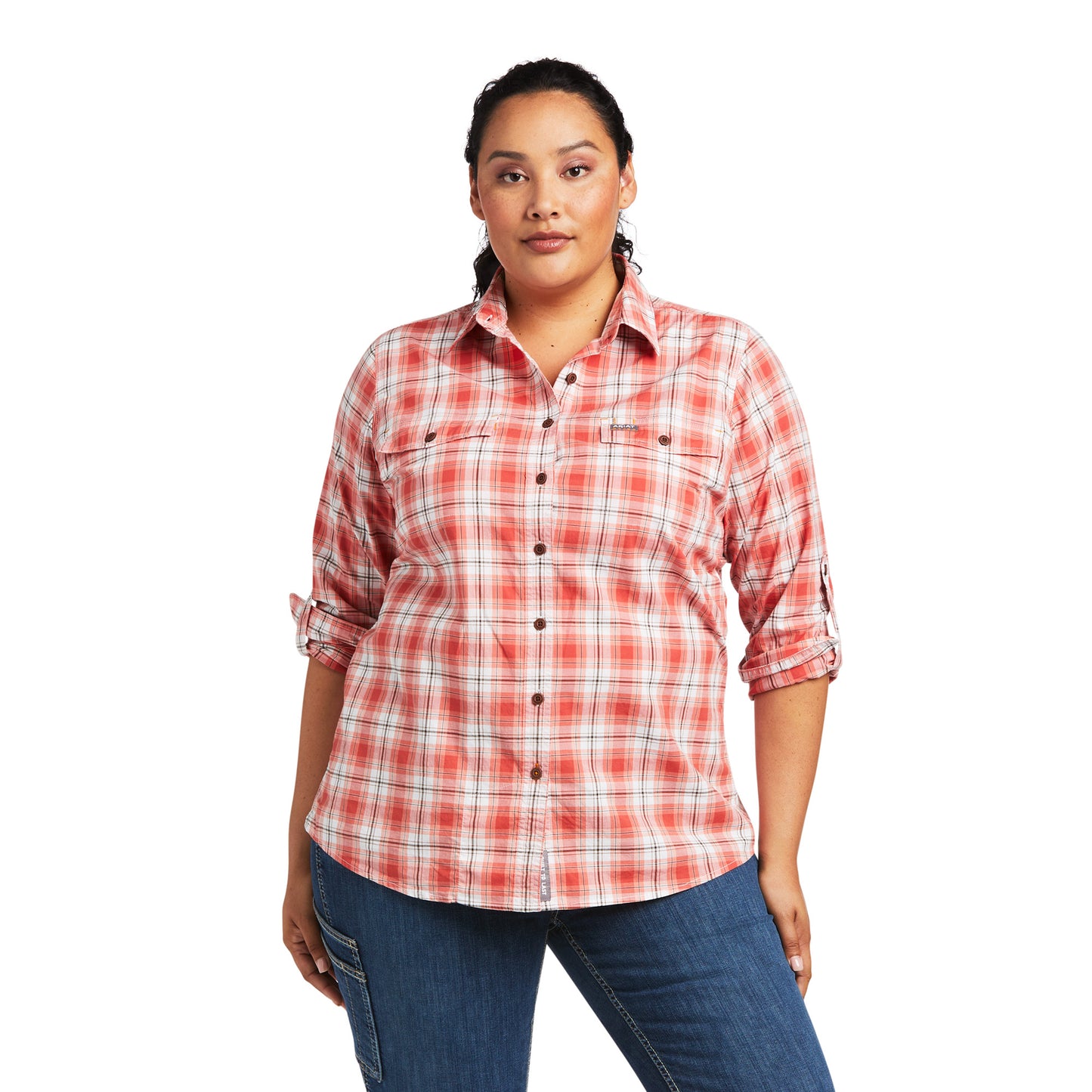 Ariat® Women's Long Sleeve Cranberry Rebar Work Shirt 10039431
