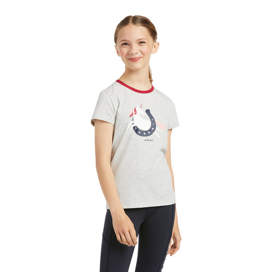 Ariat® Children's Unicorn Moon Heather Grey T-Shirt 10039444